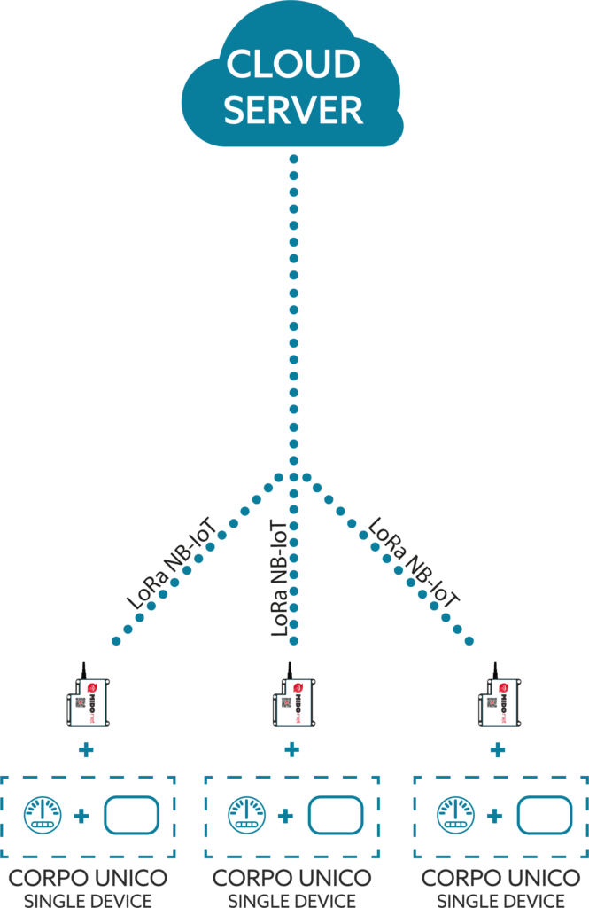 LoRa NBIoT connessione diretta al server